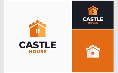 Slottshus fästning Hem Logotyp