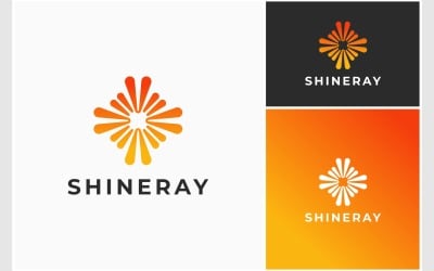 Абстрактный логотип Sun Shine Light Burst