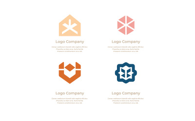 Företagets logotyp unik design 22