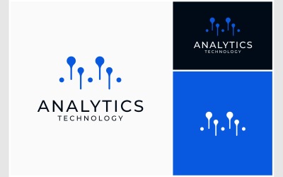 Digitales Logo für Analysetechnologie