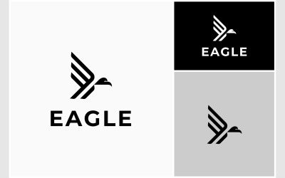 Eagle Hawk Falcon Flying Logo