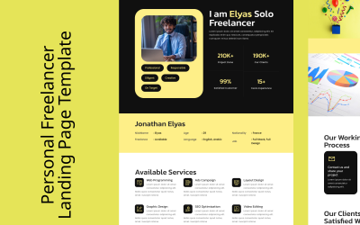 Elyas - Personal Freelancer Elementor Kit Landing Page Mall
