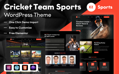 EZ Sports: Erőteljes WordPress-téma a sportvállalkozások egyszerűsítéséhez az Elementor segítségével