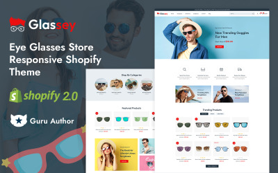 Glassey - Gözlük ve Çerçeve Mağazası Shopify 2.0 Duyarlı Teması