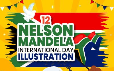12 Ilustração do Dia Internacional de Nelson Mandela