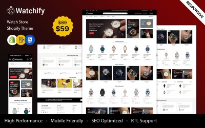Watchify — Магазин часов и ювелирных изделий Shopify 2.0 Тема