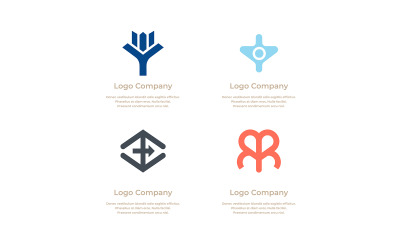 Företagets logotyp unik design 23
