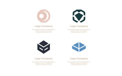Företagets logotyp unik design 24