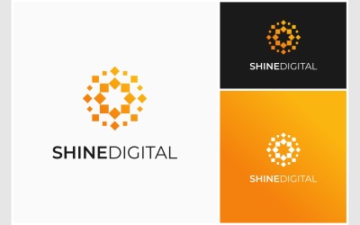 Light Shine Burst Sparkle Digital Logotyp