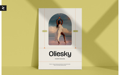 Magazine de mode élégant blanc