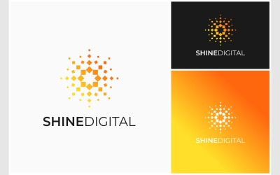 Shine Burst Sparkle Digital Logotyp