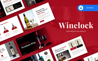 Winelock - Plantilla de Keynote sobre vino