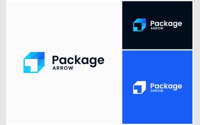 Paketbox Pfeil Modernes Logo