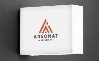 Arsonat Letter A professioneel logo