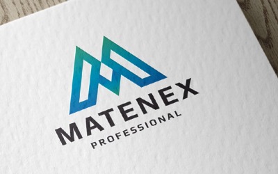 Matenex Letra M Logotipo Profissional