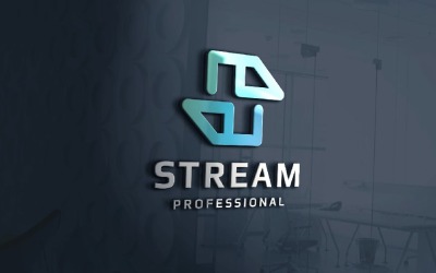 Stream Letter S Professional Logo