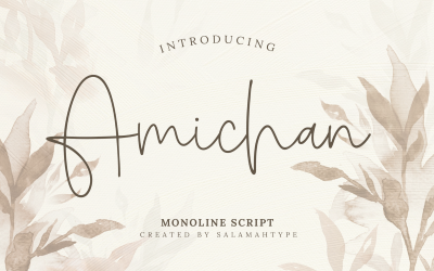 Amichan - Mooi scriptlettertype