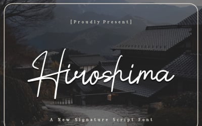 Hiroshima Ett nytt teckensnitt för signaturskript
