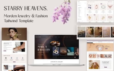 Starry Heavens - Smycken medvind med Next js-mall
