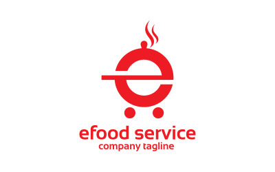 The hot food logo template