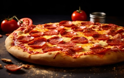 Konzept-Pizzerien mit köstlichem Geschmack Pepperoni Pizza 21