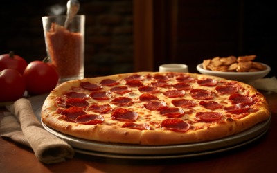 Concept Pizzerias With Delicious Taste Pepperoni Pizza 49