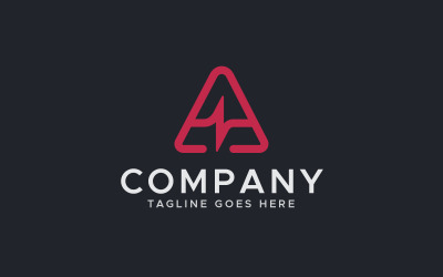 Levél egy impulzus logó tervezősablon