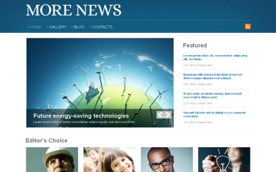 News Portal Moto CMS HTML Template