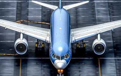 Airbus Top view stock fényképészet 42