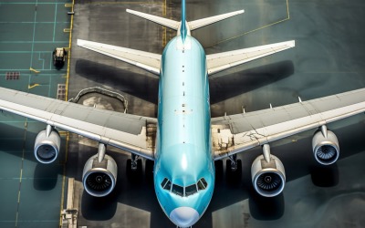 Airbus bovenaanzicht stock photography 02