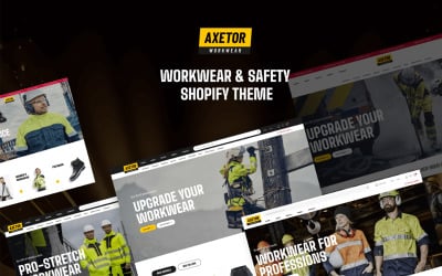 Axetor - Tema Shopify de Segurança de Vestuário de Trabalho