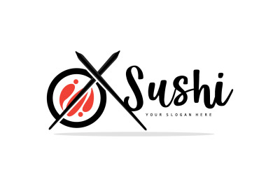 Sushi logo design simple sushi japonaisV18