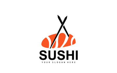 Sushi logo eenvoudig ontwerp sushi japansV22