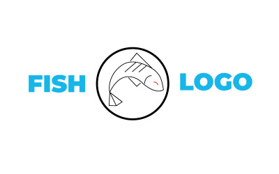 Морепродукти логотип рибний ринок і ресторан