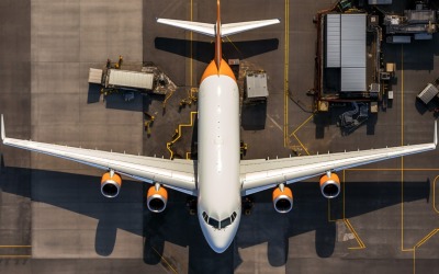 Airbus Top view stock photography 292