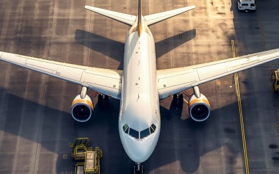 Airbus Top view stock photography 296