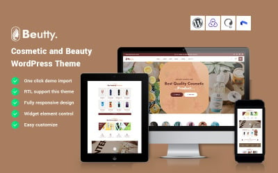 Beutty - Cosmetic and Beauty Website Template