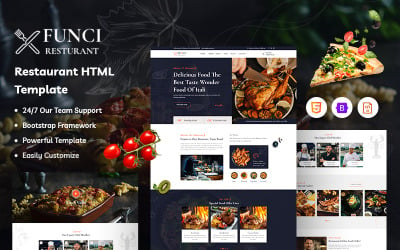 Funci – Restoran Web Sitesi Şablonu