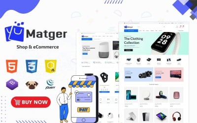 Matgar - Store &amp;amp; eCommerce Bootstrap HTML Template