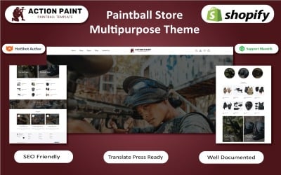 Paintball - Tema Shopify del negozio di armi e ingranaggi per paintball