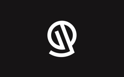 G harfi ve o logo tasarım şablonu