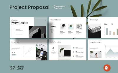Üzleti projekt javaslat bemutató sablon