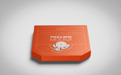 Макет PSD коробки для піци, том 03