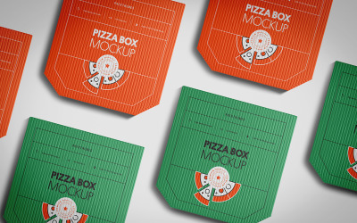 Maqueta PSD de caja de pizza Vol 10
