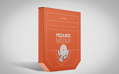 Maqueta PSD de caja de pizza Vol 18