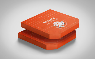 Pizza Box PSD Mockup Vol 02