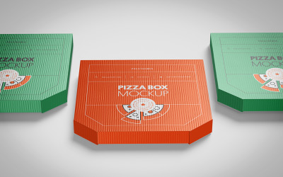 Pizza Box PSD Mockup Vol 05