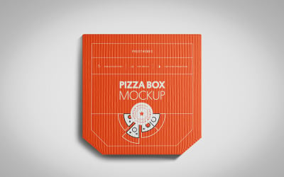 Pizza Box PSD Mockup Vol 08