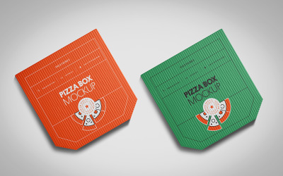 Pizza Box PSD Mockup Vol 09