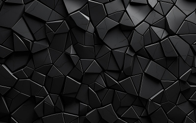 Abstract zwart tegelsmuurpatroon_zwarte tegelsmuur_donker tegelspatroon, abstracte zwarte tegelsmuur